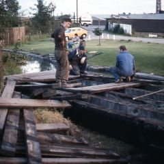 Rebuilding the Swing Bridge 1986